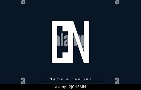 Alphabet letters Initials Monogram logo CN , NC Stock Vector