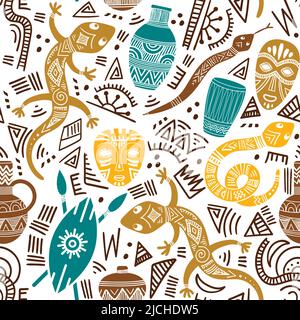 Ethnic seamless pattern Stock Vector