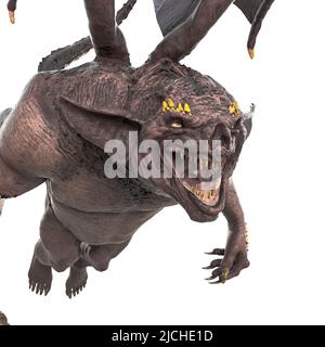 gargoyle is happy, 3d illustration Stock Photo