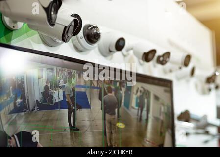 Intelligent people tracking and analysis system Stock Photo