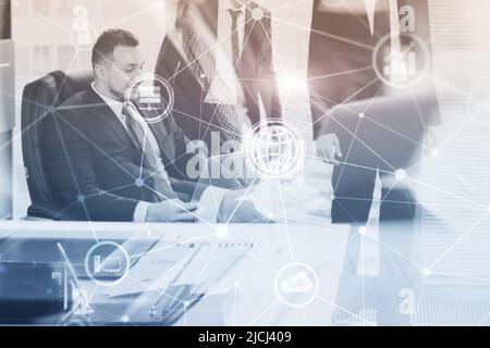 Communication People Business Concept. Welcome to our team Stock Photo