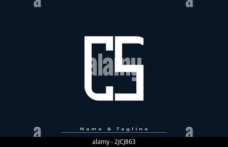Alphabet letters Initials Monogram logo CS , SC Stock Vector