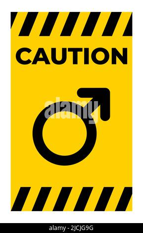 No Male Symbol Sign Isolate On White Background,Vector Illustration Stock Vector
