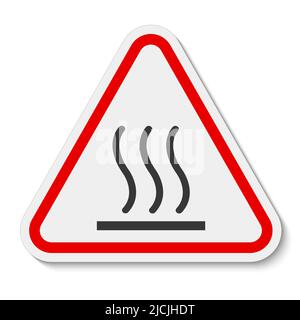 Beware Hot Symbol Sign Isolate On White Background,Vector Illustration EPS.10 Stock Vector