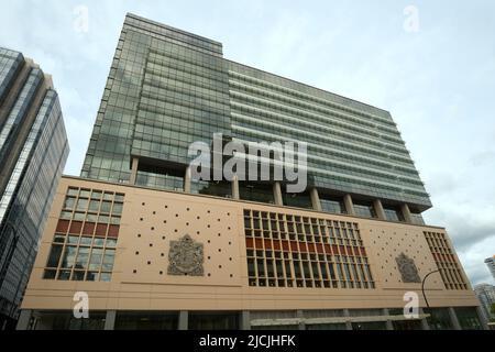 The Post building, the developed historical Canada Post office in downtown Vancouver, BC, Canada, location of Amazon offices Stock Photo