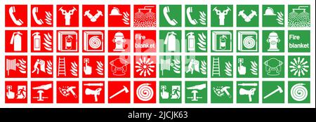 Symbol Emergency Fire Alarm Sign Isolate On White Background,Vector Illustration Stock Vector