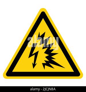 Arc Flash Symbol Sign Isolate On White Background,Vector Illustration Stock Vector