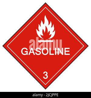 Gasoline Symbol Sign Isolate On White Background,Vector Illustration EPS.10 Stock Vector