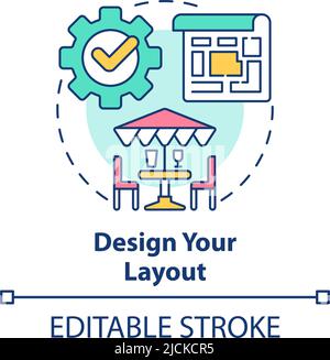 Design layout concept icon Stock Vector