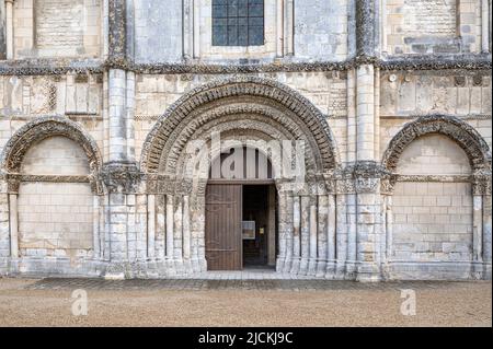 The Abbaye aux Dames ('Ladies' Abbey') was the first Benedictine nunnery in Saintes in Charente-Maritime in France. Stock Photo
