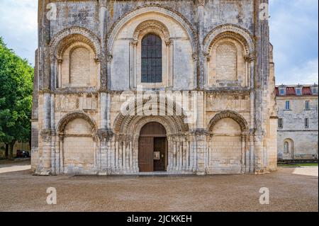 The Abbaye aux Dames ('Ladies' Abbey') was the first Benedictine nunnery in Saintes in Charente-Maritime in France. Stock Photo