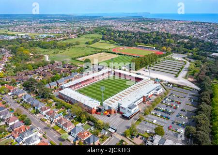 AFC Bournemouth ,Vitality Stadium, Aerial Image. 13th May 2022 Stock Photo