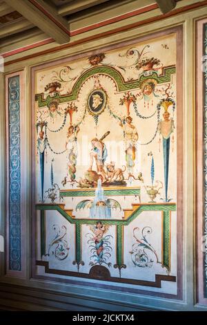 G. Buratto Civic Art Gallery, Palazzo Compagnucci palace, Montecassiano, Marche, Italy, Europe Stock Photo