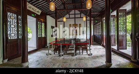 Shanghai qingpu zhujiajiao ancient town class topiary Confucius school Stock Photo