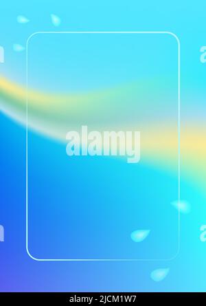 Abstract background light liquid flow cover card banner poster backdrop wallpaper design frame template vector illustration Stock Vector