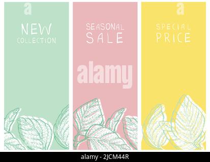 Shopping sale and new arrival banners or tags set Stock Vector