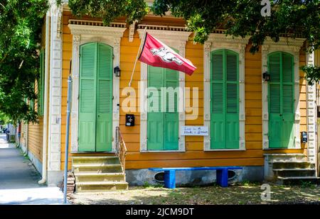 New Orleans store Double Stair Yellow Shotgun House