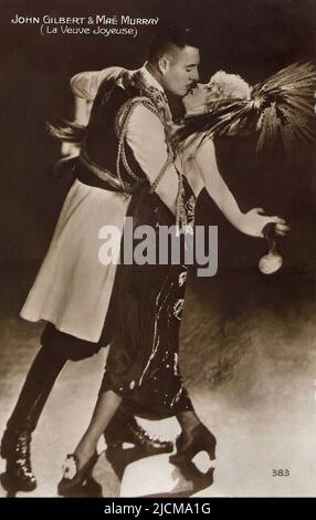 Portrait of John Gilbert and Mae Murray in The Merry Widow (1925)  - Silent Hollywood era Stock Photo