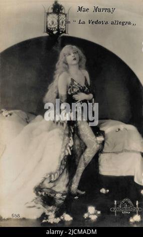 Portrait of Mae Murray in The Merry Widow (1925) 003 - Silent Hollywood era Stock Photo