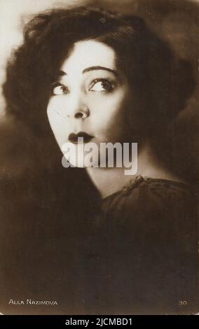 Portrait of Alla Nazimova  - Silent Hollywood era Stock Photo