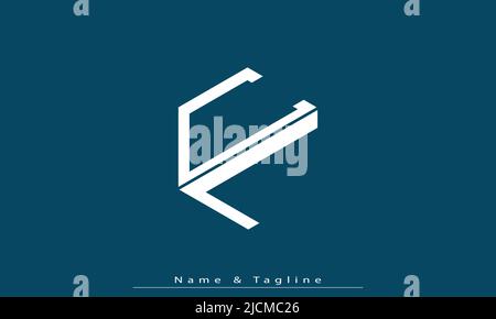 Alphabet letters Initials Monogram logo CL , LC Stock Vector
