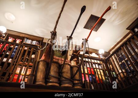 Wizard World Souvenirs and Gifts Shop in the Universal Studios Japan Park Stock Photo