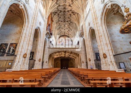 Salamanca - September 10, 2017: Interior of the Saint Esteban convent in Salamanca, Castile and Leon, Spain Stock Photo