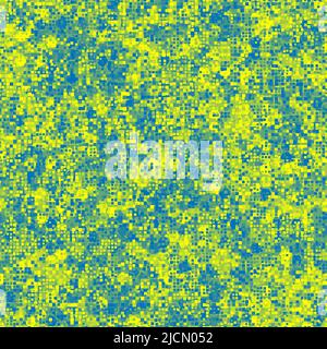 Camouflage seamless pattern with blue hexagonal endless geometric camo ...