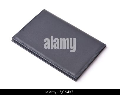 Blank protective passport cover isolated on white Stock Photo