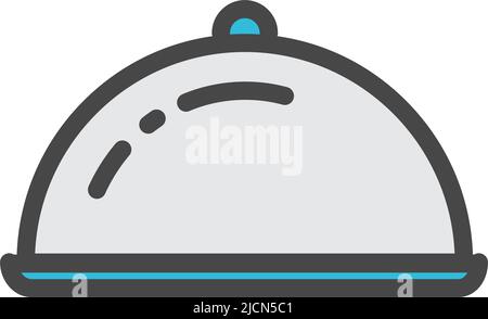 Food serving tray with lid icon vector design Stock Vector