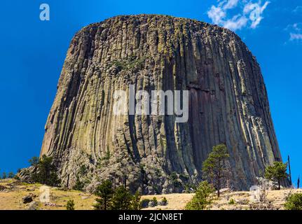 Devil's Tower National Monument, Wyoming Stock Photo