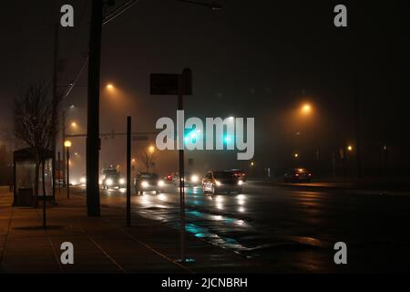 Street shot in a suburb of Maryland Stock Photo