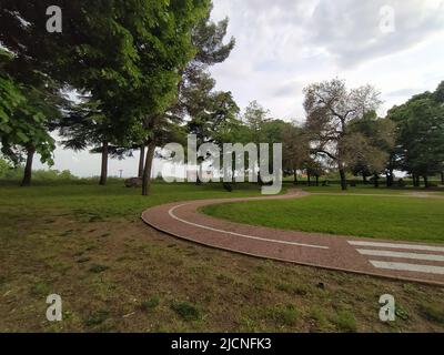 Park on Verona city walls Stock Photo