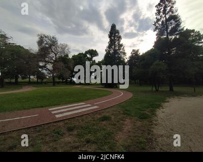 Park on Verona city walls Stock Photo