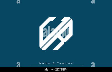 Alphabet letters Initials Monogram logo CR , RC Stock Vector