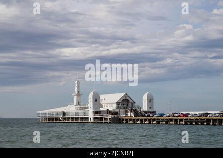 The Pier Geelong, Victoria, Australia on Sunday, April 17, 2022.Photo: David Rowland / One-Image.com Stock Photo