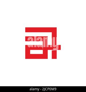 letter a arrow square geometric line logo vector Stock Vector
