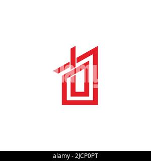 letter ab arrow polygonal linear logo vector Stock Vector