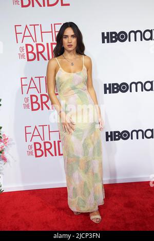 MIAMI, FL - JUNE 14: Adria Arjona attends the 'Father Of The Bride' Miami Premiere at the Tower Theater on June 14, 2022 in Miami, Florida.  (Photo by Alberto E. Tamargo/Sipa USA) Stock Photo