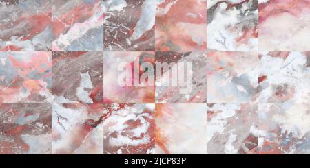 White marble stone texture, with colored spots, Carrara marble background Stock Photo