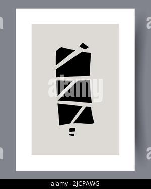 Printable modern minimalistic artworks  Stock Vector
