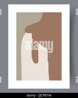 Printable modern minimalistic artworks  Stock Vector