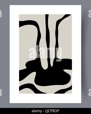 Printable modern minimalistic artworks  Stock Vector