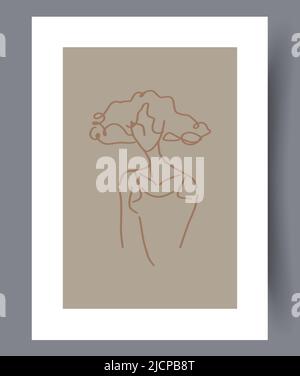 Printable modern minimalistic artworks  Stock Vector