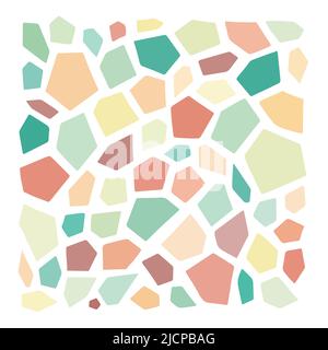 Vector pastel colors various abstract shapes. Cute Boho nursery clipart. Hand drawn doodle illustration. Perfect for textile print, baby shower, kids Stock Vector