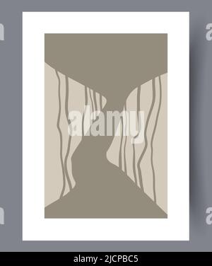 Printable modern minimalistic artworks  Stock Vector