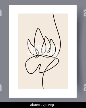 Minimalistic printable art wall posters  Stock Vector