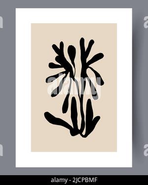 Minimalistic printable art wall posters  Stock Vector