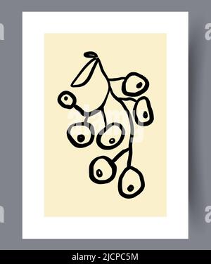 Printable modern minimalistic artworks  Stock Vector
