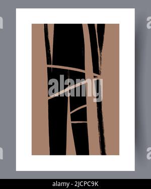 Printable modern minimalistic artworks  Stock Vector